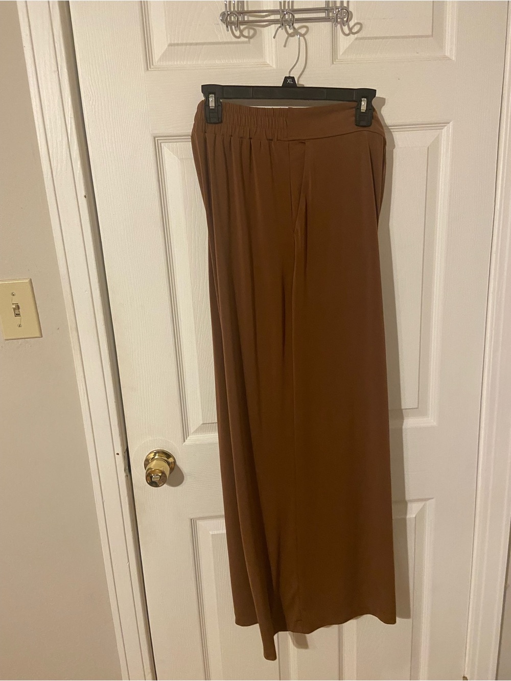 Three Dots Wide Leg Brown Lounge Pants